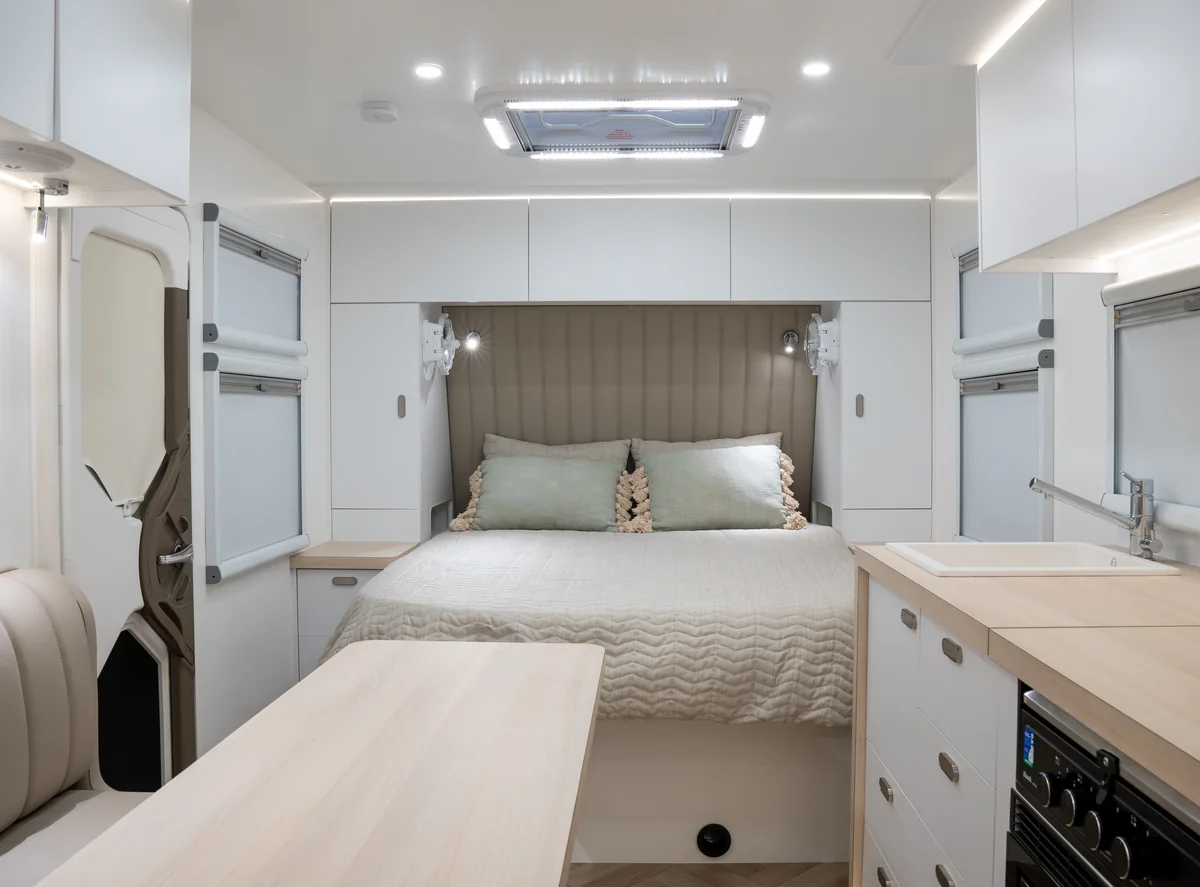 Drive RV Alpha Edition Touring bedroom